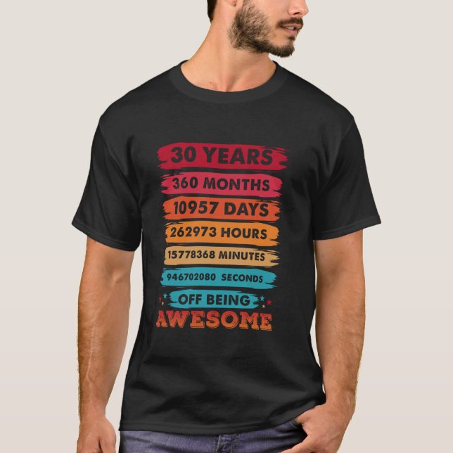 Camiseta 30 años 360 meses de ser una cosecha impresionante (Anverso)