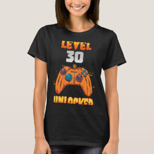 Camiseta 30 años de edad 30 años nivel de cumpleaños 30 vid