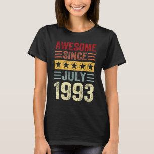 Camiseta 30 años de edad alucinante desde julio de 1993 30