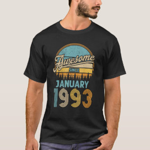 Camiseta 30 años de edad asombrosa desde enero de 1993 30º 