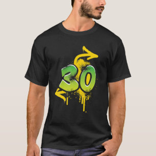 Camiseta 30 años de edad hombres mujeres fresca spray HIPHO