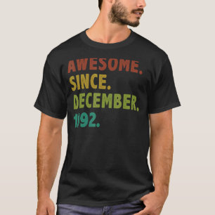 Camiseta 30 años de edad increíble desde diciembre de 1992