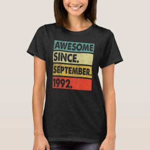 Camiseta 30 años de edad increíble desde septiembre de 1992