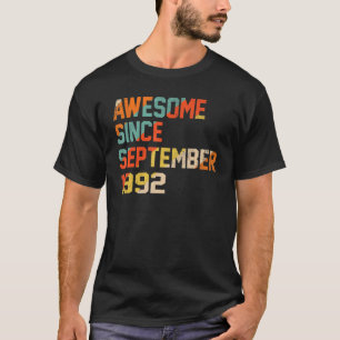 Camiseta 30 años de edad increíble desde septiembre de 1992