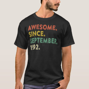 Camiseta 30 años de edad increíble desde septiembre de 1992