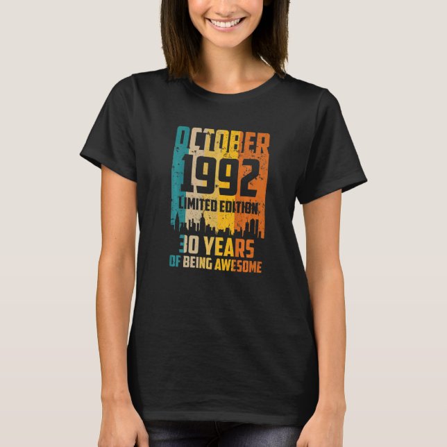 Camiseta 30 años de festividad desde octubre de 1992 (Anverso)