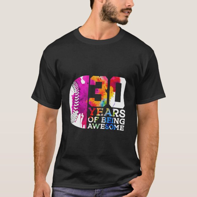 CAMISETA 30 AÑOS DE HABER SIDO UN BÉISBOL 30 CUMPLEAÑOS L (Anverso)