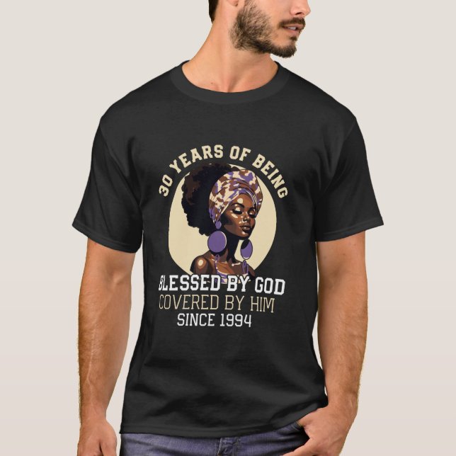 Camiseta 30 Años De Ser Bendecidos Por Dios Desde 1994 30 B (Anverso)