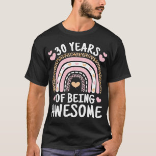 Camiseta 30 Años De Ser Un Impresionante Arcoiris 30 Años