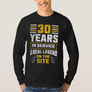 Camiseta 30 Años De Servicio 30 Años De Trabajo