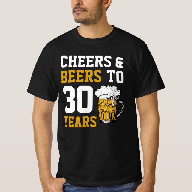 Camiseta 30 años de vigilia y cerveza a 30 años (Anverso)