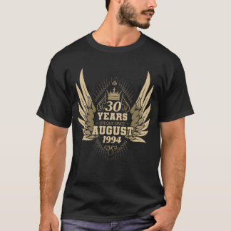 Camiseta 30 años únicos desde las alas de agosto de 1994