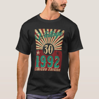 Camiseta 30 Años Vintage 1992 Edición Limitada 30º Nacimien
