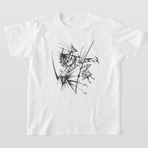 Camiseta 30 Arte de Tatuaje Tribal Abstracto Blanco Negro