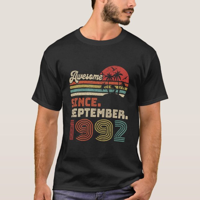 Camiseta 30 Awesome Since September 1992 (Anverso)