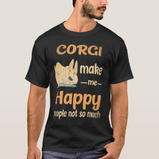 Camiseta 30 Corgi Me Hacen Feliz a la Gente No Tanto Corgi