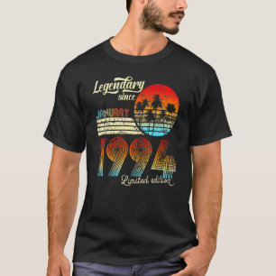 Camiseta 30 Cumpleaños 30 Legendario desde enero de 1993