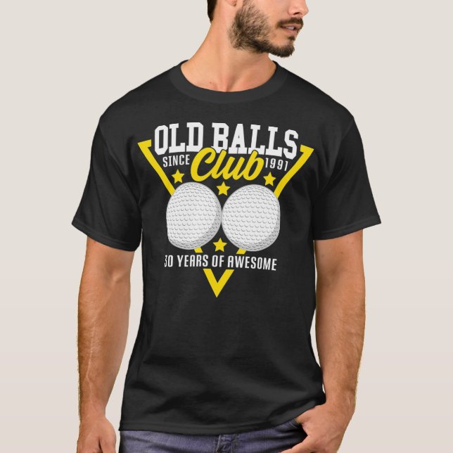 Camiseta 30 cumpleaños I 1991 Old Balls Club I Sport Golf (Anverso)