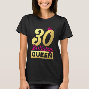 Camiseta 30 cumpleaños Nacido en 1990 dulce reina corona