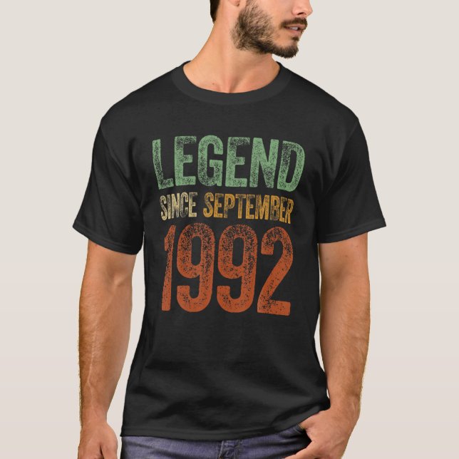 Camiseta 30 Cumpleaños Tee Septiembre Nacido 30 Años De Ley (Anverso)