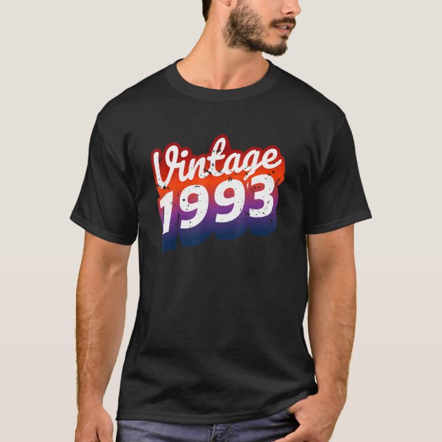 Camiseta 30 cumpleaños u2013 Retro de cosecha 1993 (Anverso)