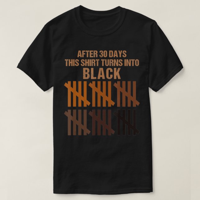 Camiseta 30 days black history month African Americans Afro (Diseño del anverso)