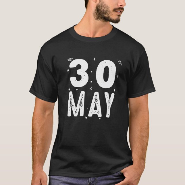 Camiseta 30 De Mayo Aniversario Fiesta Ocasiones Especiales (Anverso)