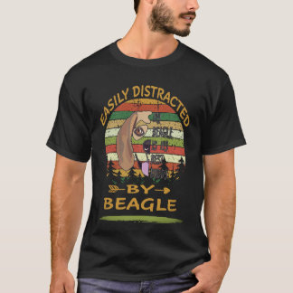 Camiseta 30 Fácilmente Distraído Por Beagle