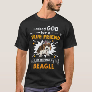 Camiseta 30 Le preguntó a Dios - Verdadero amigo - Un Beagl