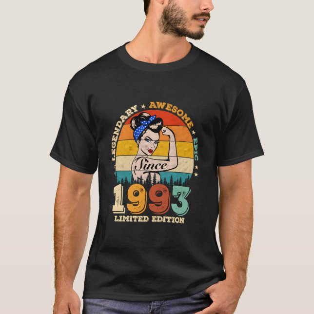 Camiseta 30 Legendary Since 1993 Awesome (Anverso)