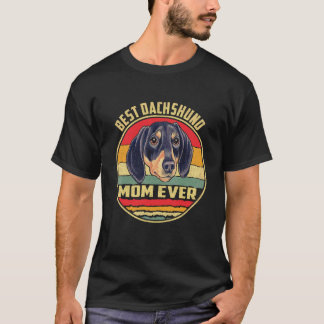 Camiseta 30 Mejor Dachshund Mamá Eres Vintage