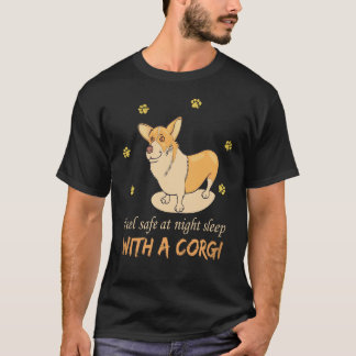 Camiseta 30 Siéntete Seguro Por La Noche Duerme Con Un Corg