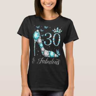 Camiseta 30 y fabuloso 30 años Reina de cumpleaños número 3