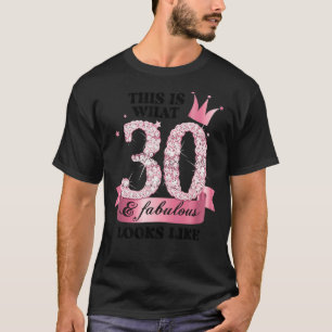 Camiseta 30 y Fabuloso Grupo Fiesta Blanco Rosa Candid Phot