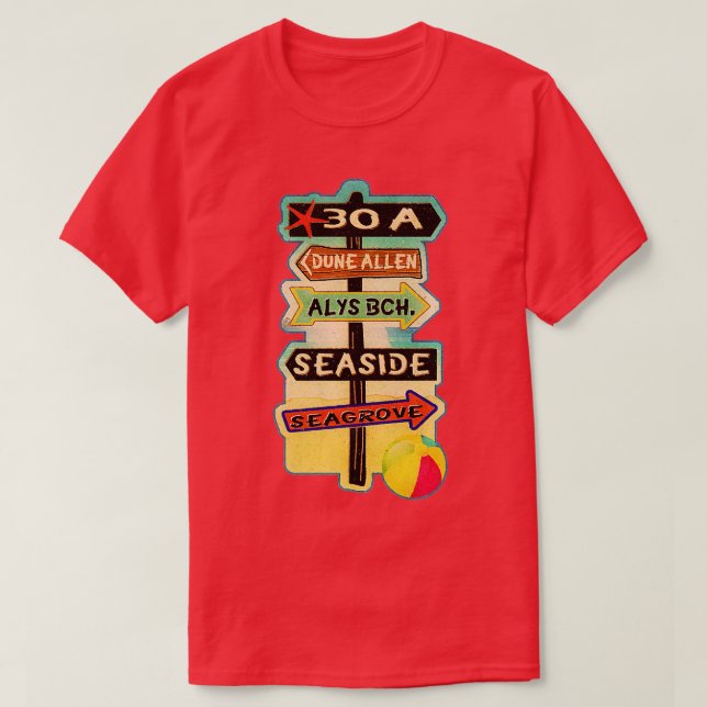 Camiseta 30A Florida Dune Allen Alys Seaside Seagrove Beach (Diseño del anverso)