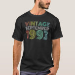 Camiseta 30th Birthday 1993 Vintage September 30 Year Old<br><div class="desc">30th Birthday 1993 Vintage September 30 Year Old.</div>