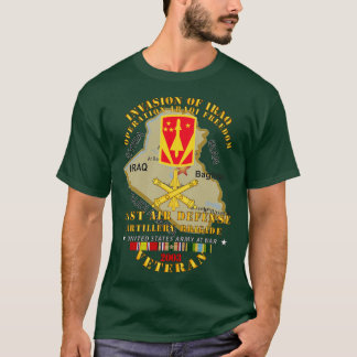 Camiseta 31ª artillería de defensa aérea Bde OIF Invasion 2