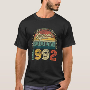 Camiseta 31ª Decoración De Cumpleaños Julio 1992 Hombres Mu
