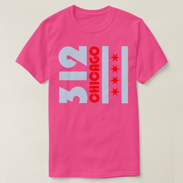 Camiseta 312 Chicago Flag Illinois Chi Town (Diseño del anverso)