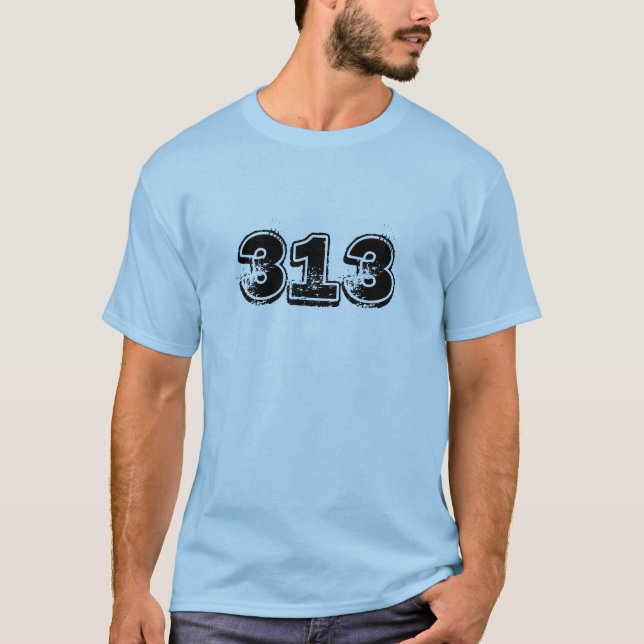 camiseta 313 (de Detroit) (Anverso)