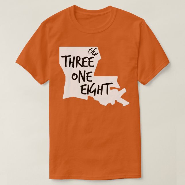 Camiseta 318 Louisiana Rep Your Area GumboLife  (Diseño del anverso)