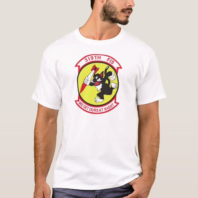 Camiseta 319o Escuadrilla del interceptor de combatiente (Anverso)