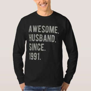 Camiseta 31° Aniversario Boda De Él Asombroso Esposo