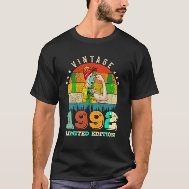 Camiseta 31 cumpleaños 1992 edición limitada cosecha 31 año (Anverso)