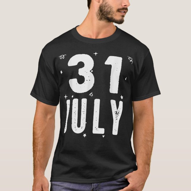 Camiseta 31 de julio Aniversario Fiesta Ocasiones especiale (Anverso)