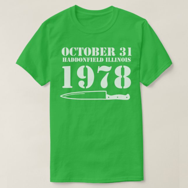 Camiseta 31 de octubre de 1978 (Diseño del anverso)