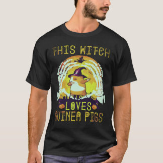 Camiseta 31 Esta Bruja Ama Conejillos de Indias Halloween