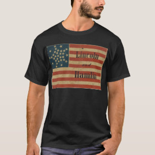 Camiseta 31 estrella Lincoln 1860 y bandera americana de