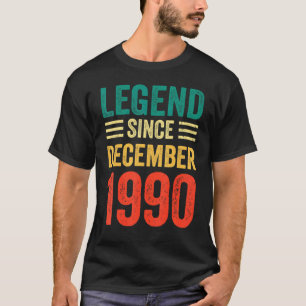 Camiseta 32ª leyenda de cumpleaños desde diciembre de 1990 
