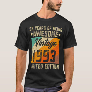 Camiseta 32º cumpleaños hombres mujeres de 32 años de edad